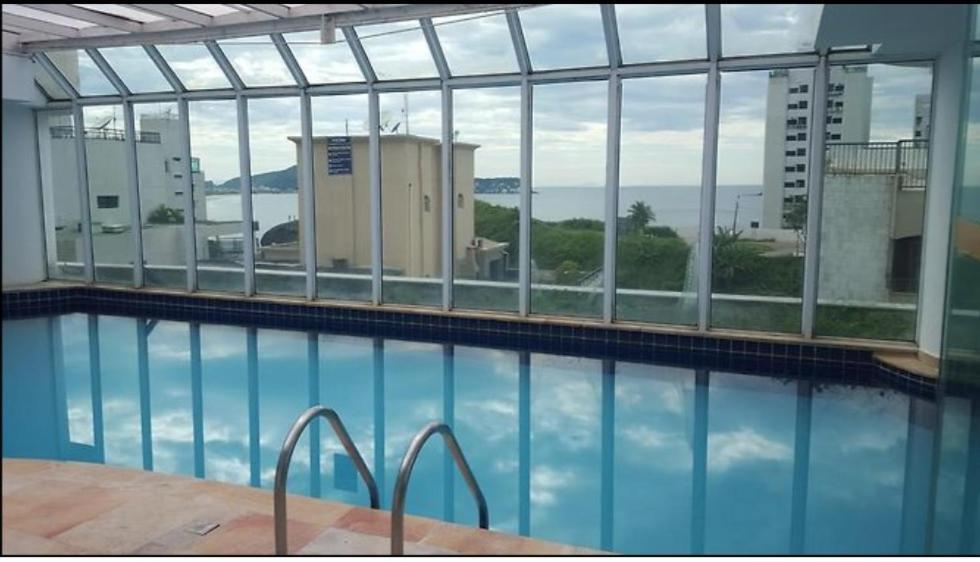 Apartamento Flat Pe Na Areia Com Piscina Aquecida Guaruja Exterior photo